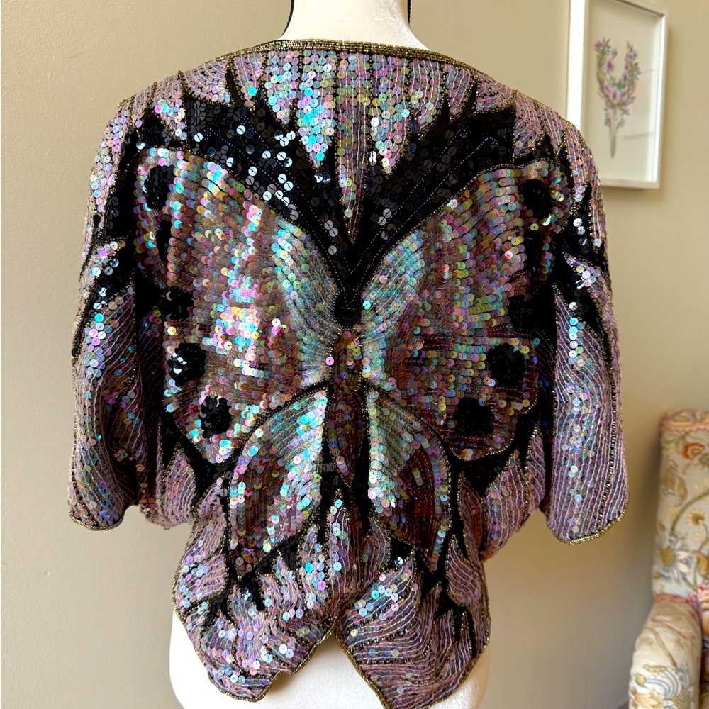 Vintage sequence top - Picture 3 of 3